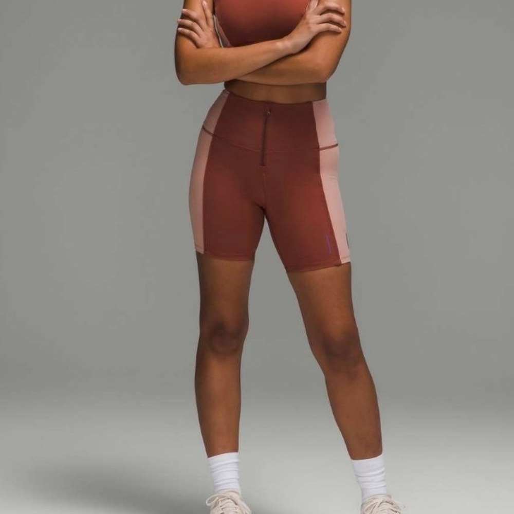Lululemon Women's Hike to Swim Ancient Copper 6" Short,Pink Clay,4